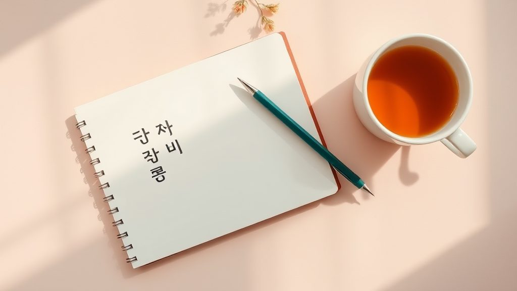 Featured image for Korean Grammar Tenses: Past, Present, Future Simple