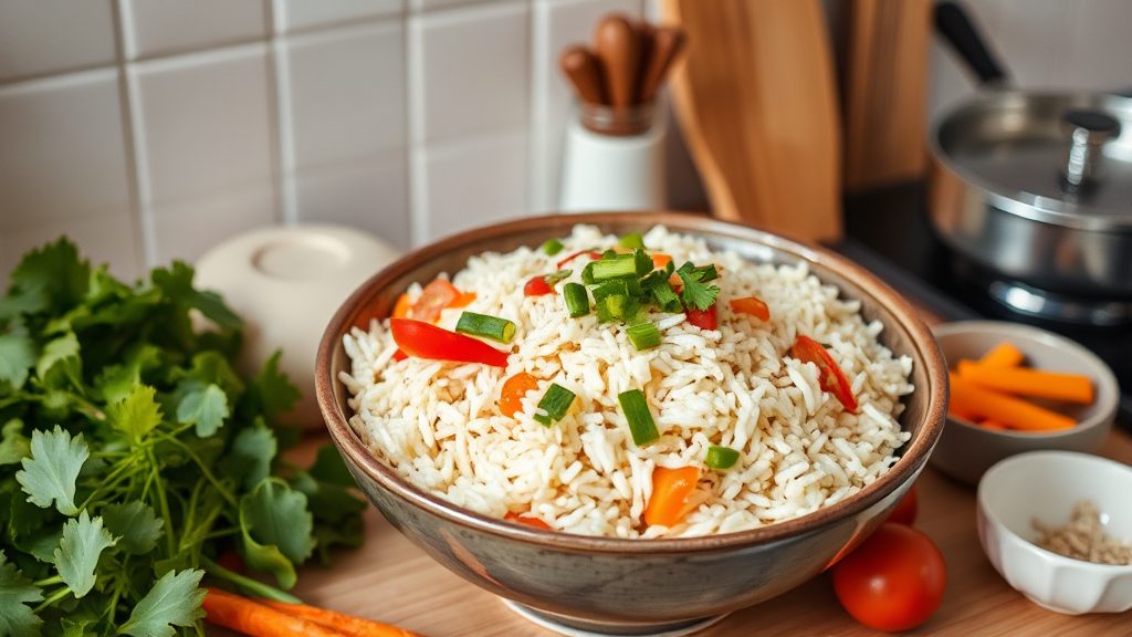 Korean Mixed Vegetable Rice (Bibimbap): Easy